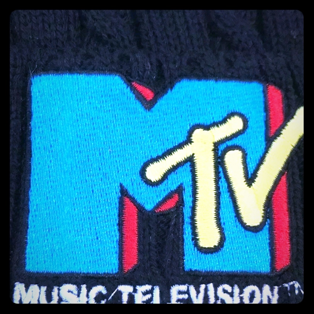 Retro MTV Logo Beanie w/ Pom - UNISEX!